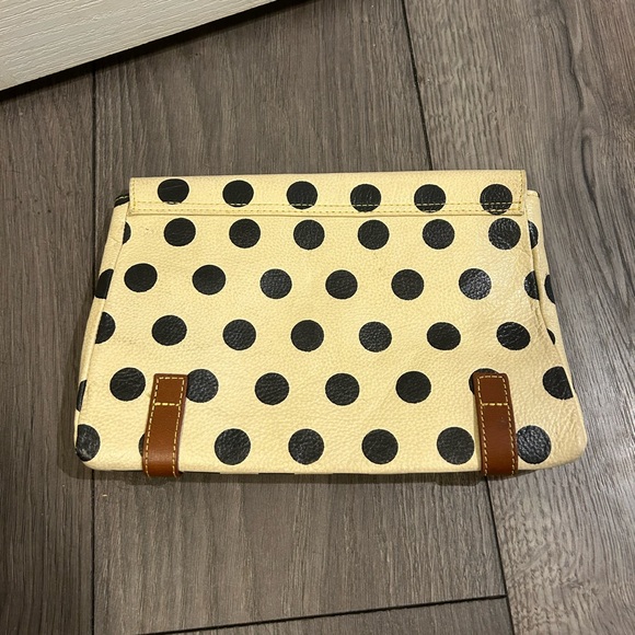 Anthropologie HOLDING HORSES polka dot leather envelope clutch. - Picture 7 of 11